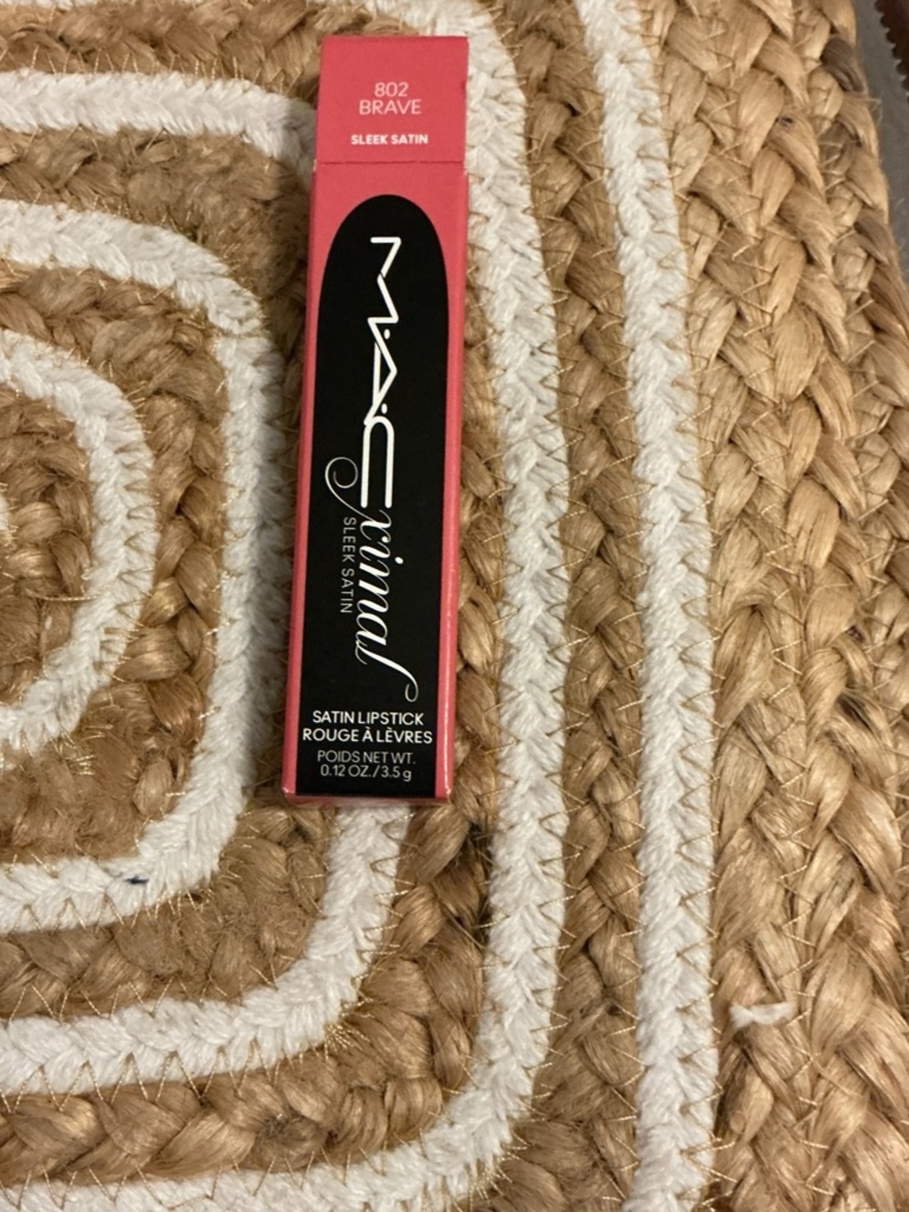 MAC Cosmetics Viva Glam Satin Lipstick - Brave (coral pink box)